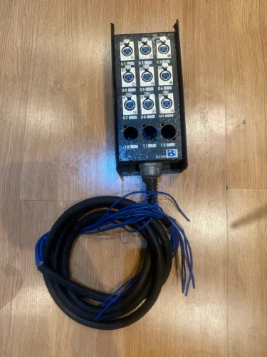 Medusa 12 vias com 9 conectores + 2 metros de cabo