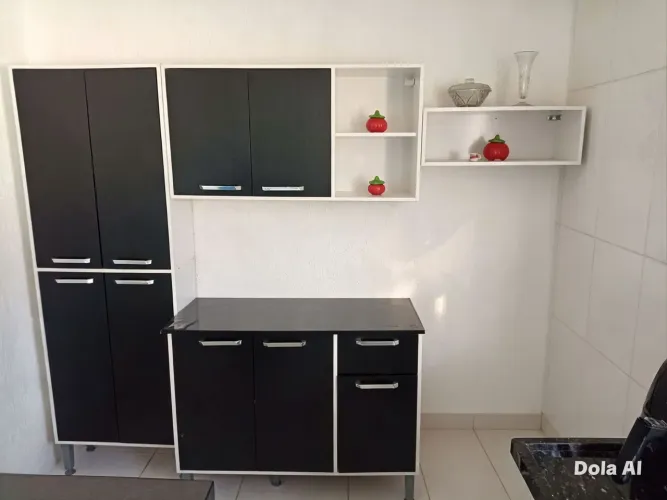 Armário de cozinha completo com balcão