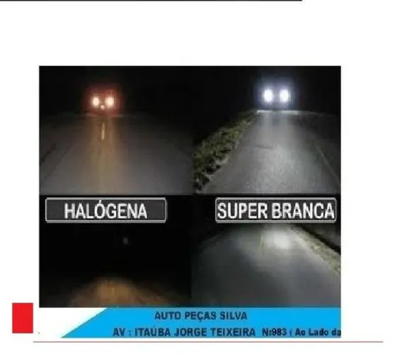 Lâmpada super Branca Para Carro Automotivo Efeito xénon clarear rzgpr pxymh