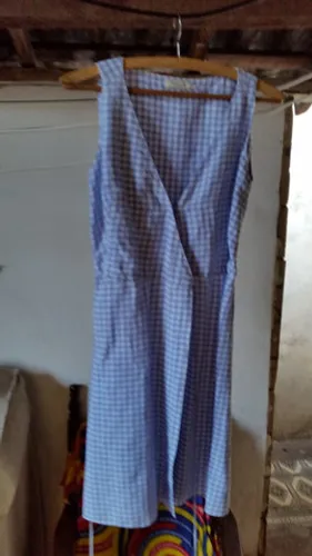 Vestido de Linho Xadrez da Richards