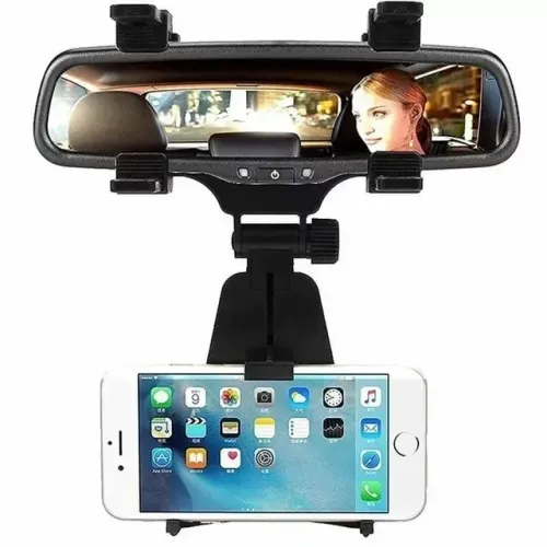 Suporte Veicular Para Celular Retrovisor De Carro Universal 360 graus 