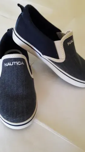 Tênis Infantil Masculino Azul Jeans - Tam. 11 - Marca Nautica - seminovo Excelente