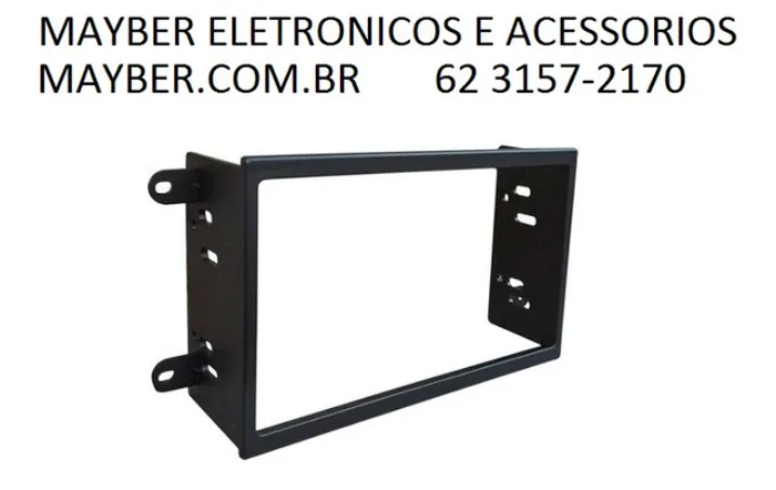 Moldura Fiamon 2 Din Preta Para Onix Cobalt Spin Prisma