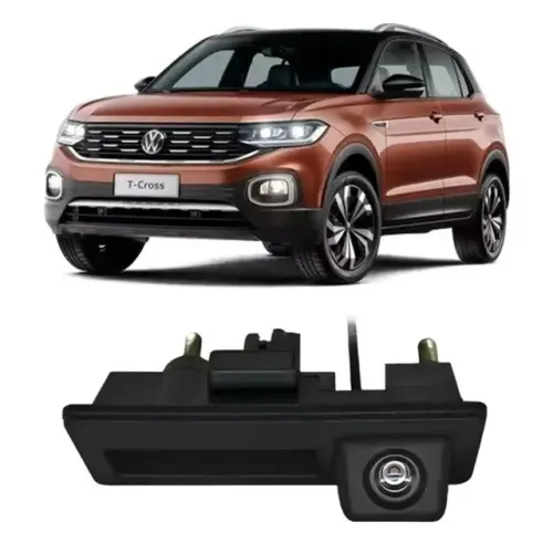Câmera de Ré Universal - C/ Maçaneta - Volkswagen T-Cross 180 Graus - TA4787
