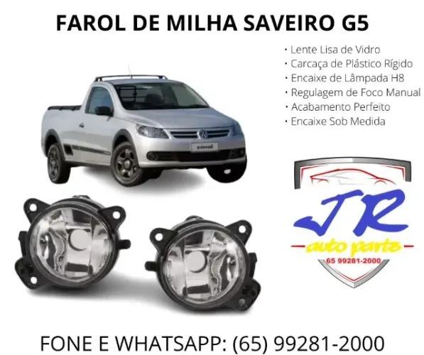 Par farol de milha Saveiro G5