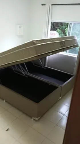 Cama box Ortobom baú colchão airtech
