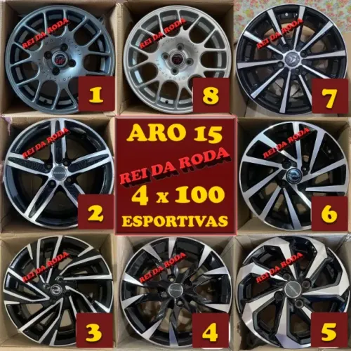 Jogo de Rodas - ARO15 - Esportivas - Modelos Variados!! A partir R$2.290,00