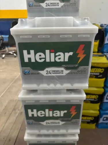 Bateria Heliar 50 amperes  caixa alta 2 anos de garantia