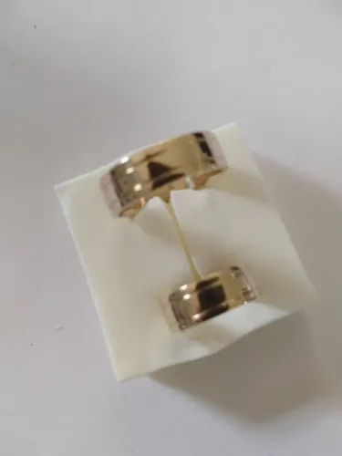 Aliança moeda antiga noivado ou casamento 