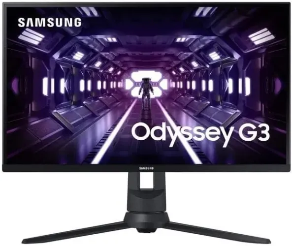 Monitor Gamer Samsung Odyssey 24", FHD, 144 Hz, 1ms, com ajuste de altura, HDMI, DP, VGA, 