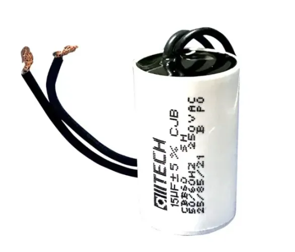 Capacitor Motor 15uf 250vac 2 Fios Portão eletronico, ventilador Novo