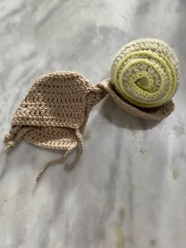 Conjunto caracol em crochê para Bebê