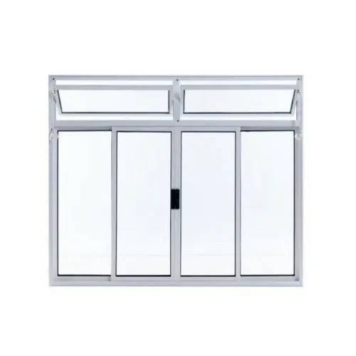 VITRO COM BANDEIRA 4 FOLHAS ALUMINIO BRANCO 