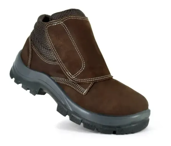 Botina Bota Nobuck Fechamento em Velcro EPI com CA Marluvas