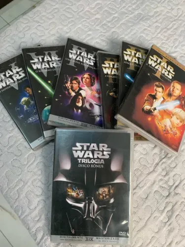 DVD?s Star Wars ( 2 Trilogias ) Original + Disco Bônus 