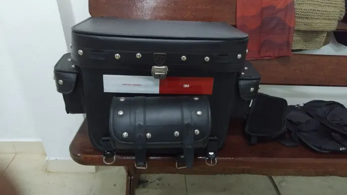 Bagageiro Couro legítimo