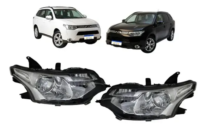 Par Farol Manual Mitsubishi Outlander 2014 2015 S/projetor