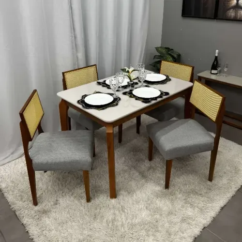 sala mesa de jantar 4 cadeiras