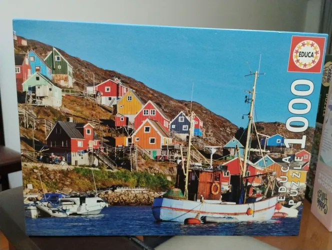 Quebra-cabeça Educa 1000 peças - Vila Colorida