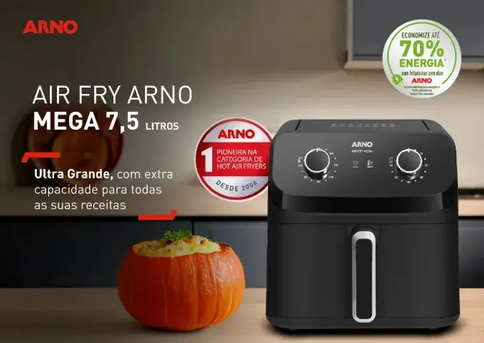LACRADO(A) - FRITADEIRA AIRFRYER ARNO 7,5L 1700W 220V