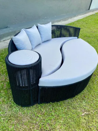 Concha Dupla Em Fibra Sintética...