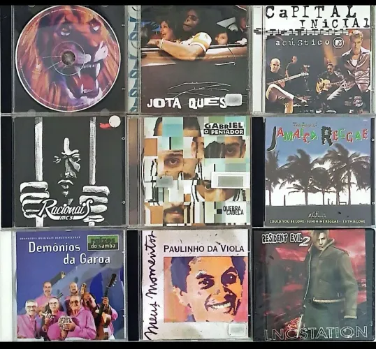 Lote de CDs - Racionais, Jota Quest, Capital Inicial e mais!