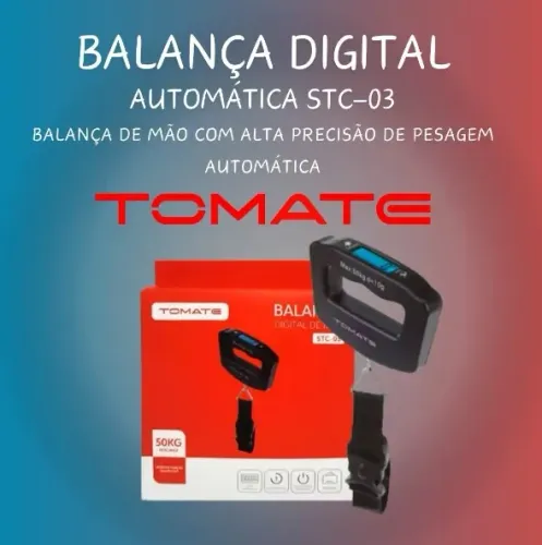 Balança Digital De Mao Ate 50kg Tomate Stc-03 - Loja Natan informática