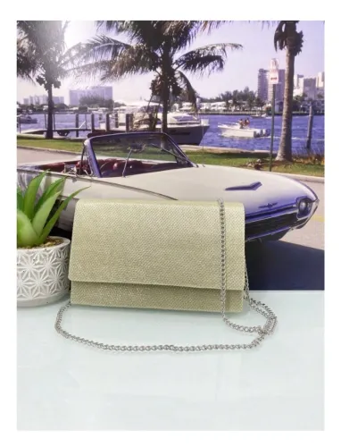 Bolsa de festa glitter quadrada feminina bolsa baguette caixinha tiracolo transversal