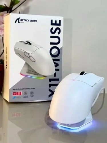 Mouse Gamer Attack Shark X11 + Dock de Carregamento ( NOVO)