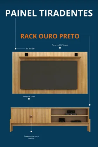 Rack e painel tiradentes 