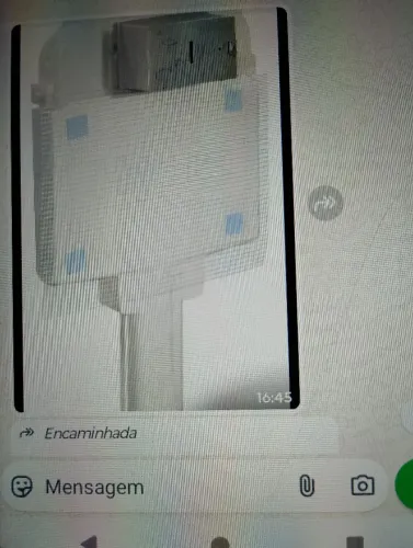 Caixa descarga de embutir tipo Montana bacia suspensa