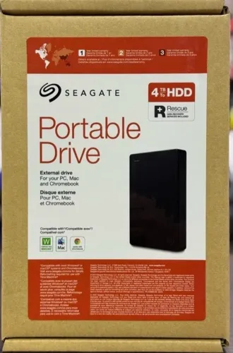 Hd Externo Portátil Seagate Expansion 4tb Usb 3.0 Preto