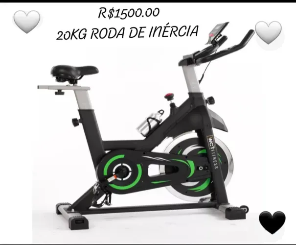 Bike WCT Fitns  roda 20kg  inercia. 