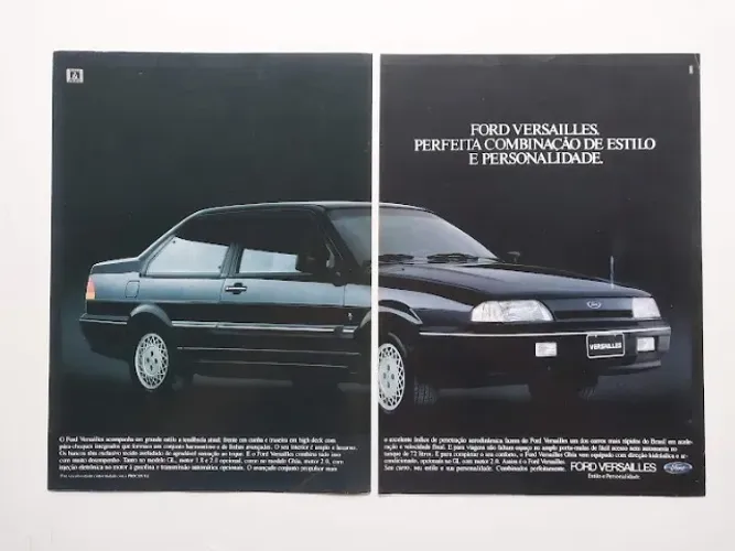Ford Versailles - Propaganda original de revista de época