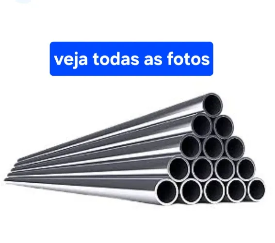 17 Tubos ferro Galvanizado 1,5 pol.