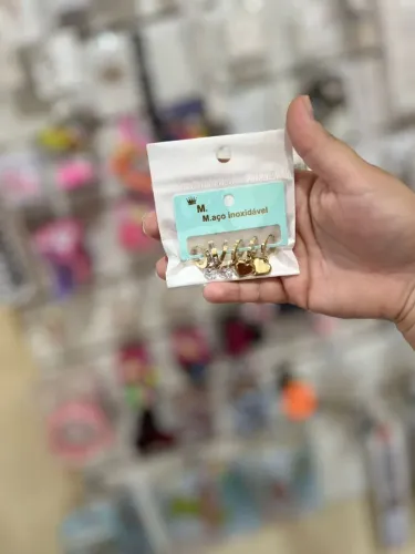 Kit brincos Aço inoxidável 