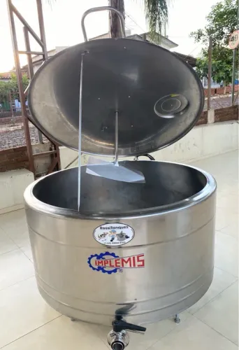 Tanque Refrigerador 500 Litros em Inox para Maturar Açaí e Caldas de Sorvetes Agua e Sucos
