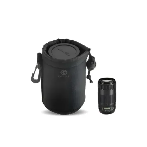 Bolsa Case Para Lente Objetiva De Câmeras Dslr Lb-l 170x95mm