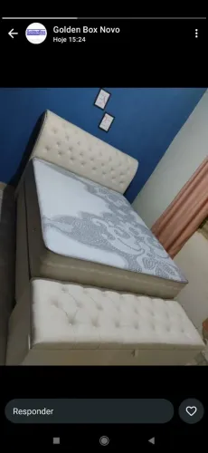 Cama Box Casal Novo Luxo - Golden Box