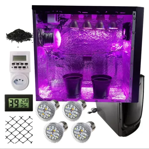 ? Mini Grow Camuflado em Gabinete de PC - Completo com Luz Spectrum!
