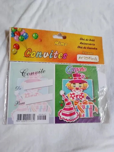 Convite de festa de palhaço