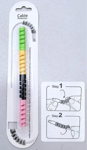 Protetor de Cabo para Celular - Silicone Flexível