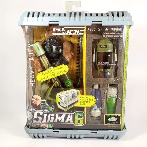 GI JOE SIGMA 6 - BONECO codinome HEAVY DUTY - Hasbro - Embalagem original nunca aberta