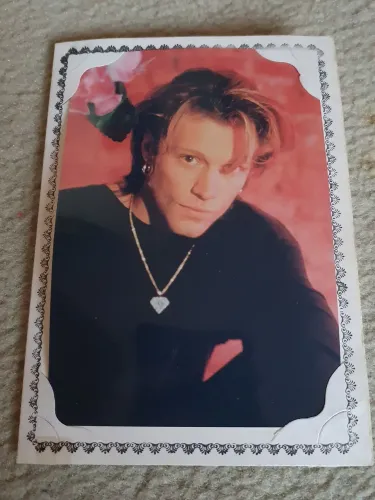 Antiga Foto Autografada de Jon Bon Jovi