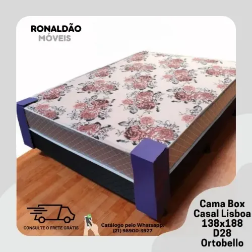 Cama Box Casal Ortopédica Lisboa - Entrega Rápida! 