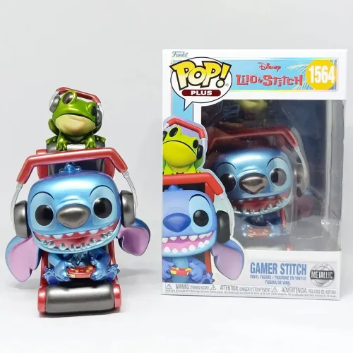 Novo Funko Pop Gamer Stitch Lilo & Stitch #1564 - Novo