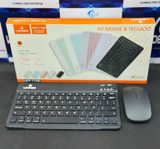 Kit Teclado e Mouse sem Fio LEHMOX LEY-176B