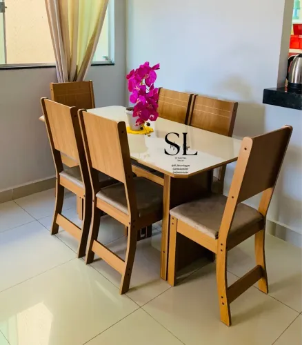 Mesa de jantar 6cadeiras Nova