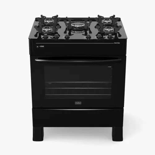 FOGÃO SMART GLASS 5 BOCAS AUTOMÁTICO FORNO 94 LITROS - REALCE
