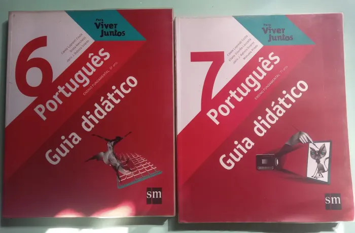 Livros didáticos Guia Didático Português 6º e 7º ano Viver Juntos